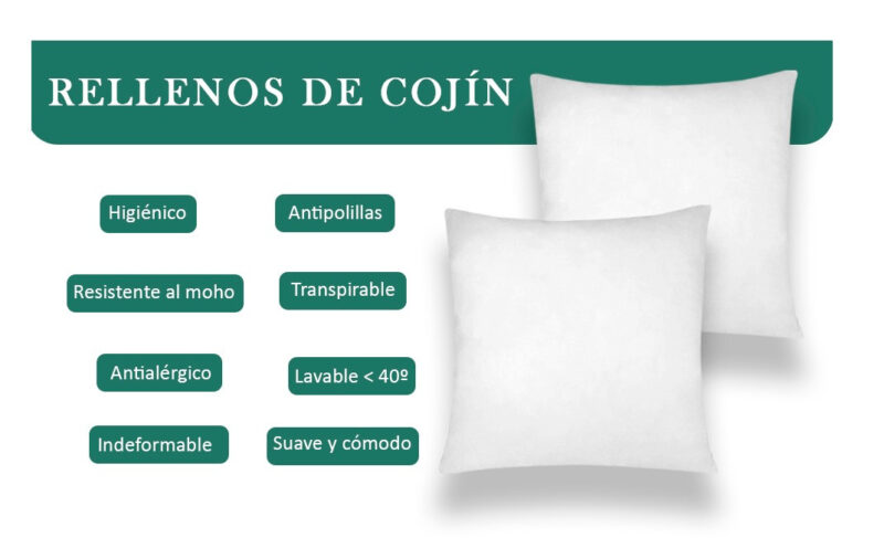 RELLENOS COJÍN TACTO PLUMA ( 9 tamaños) - Imagen 3