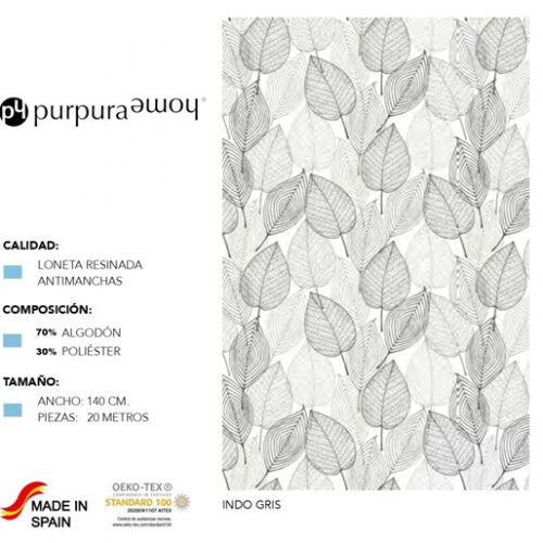 MANTEL ANTIMANCHAS PH-INDO GRIS