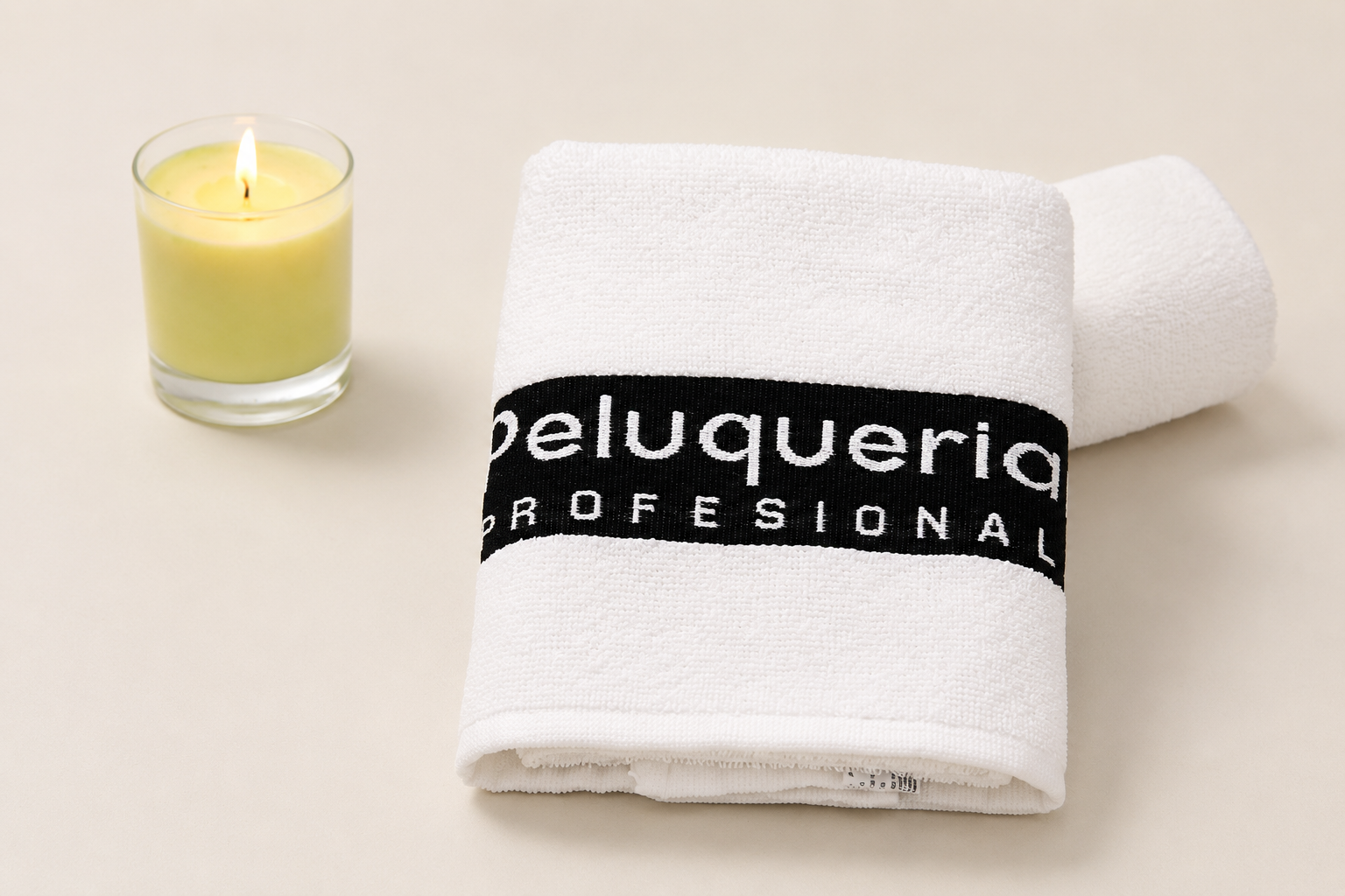 TOALLA PELUQUERIA 50 x 90 ALGODON 100% (BLANCAS/NEGRAS) - Imagen 3